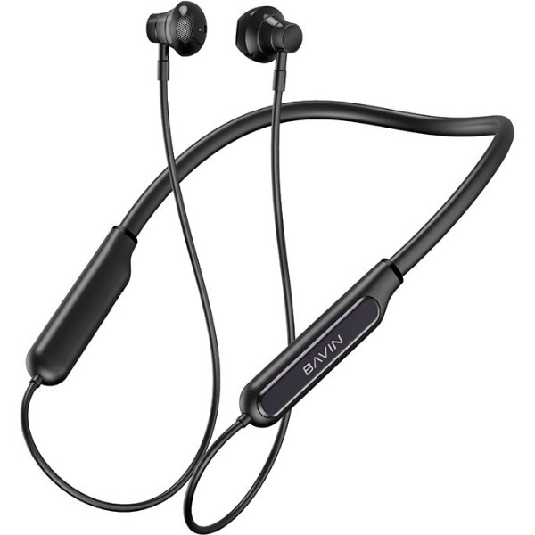 Фото - Наушники вкладыши беспроводные Bavin BH-73 Magnetic Sport HiFi Black (HB-BH-73-BK)