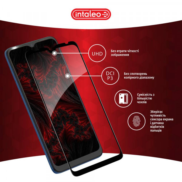 Фото - Захисне скло для смартфону Intaleo Full Glue for Tecno Pop 5 Black (1283126515477)