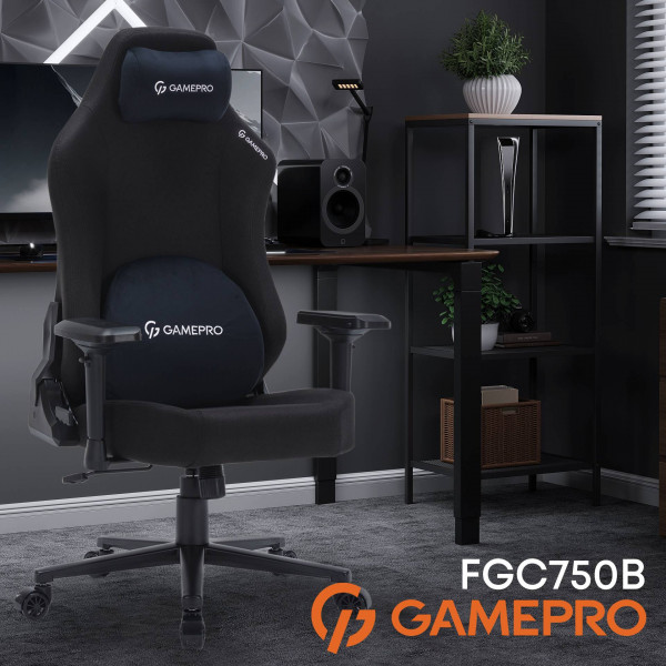 Фото - Кресло для геймеров GamePro FGC750B Size L Fabric Black