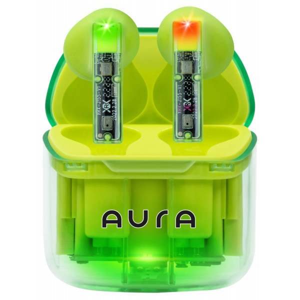 Фото - Навушники вкладиші бездротові TWS Aura 6 Green (TWSA6G) Фото - Навушники вкладиші бездротові TWS Aura 6 Green (TWSA6G)