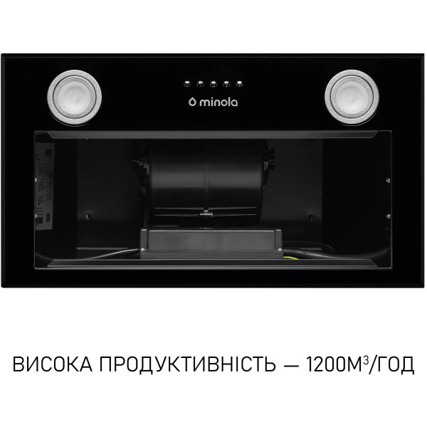 Фото - Вытяжка встраиваемая Minola HBI 5722 BLF 1200 LED