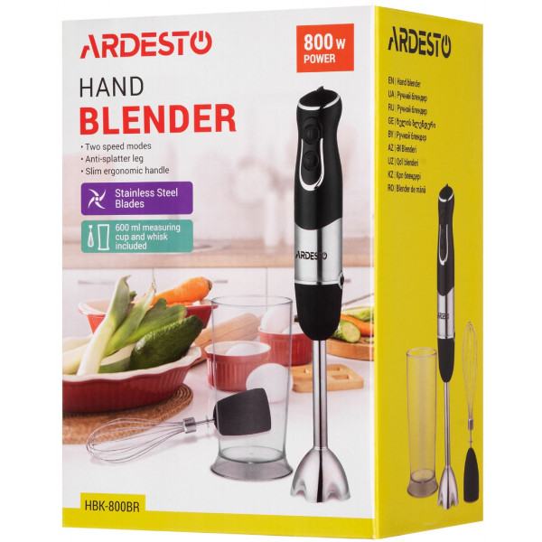 Фото - Блендер погружной Ardesto HBK-800BR Black