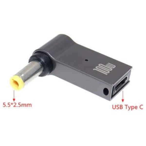 Фото - Перехідник XOKO Type-C-DC 5.5-2.5 100W (XK-DC-C-5.5-2.5)