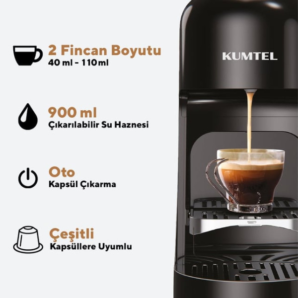 Фото - Кавоварка капсульна Kumtel HCM-03 Black