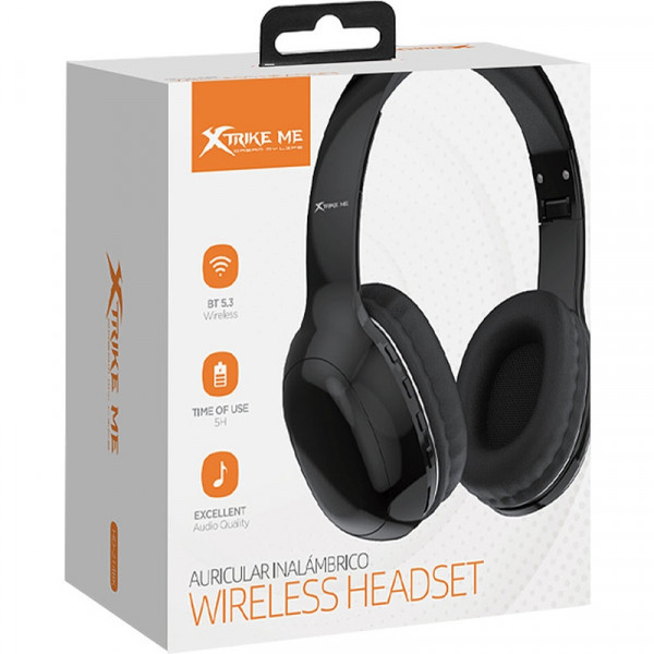 Фото - Навушники накладні бездротові XTRIKE ME Bluetooth 5.3 Black (HD-215BK)