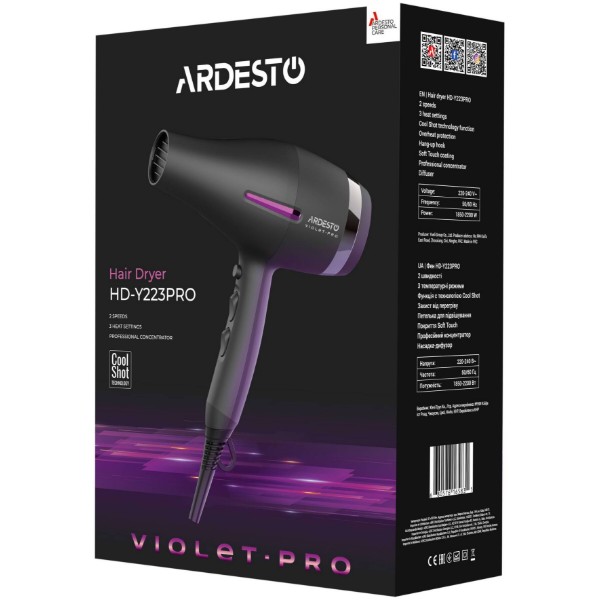 Фото - Фен ARDESTO HD-Y223PRO