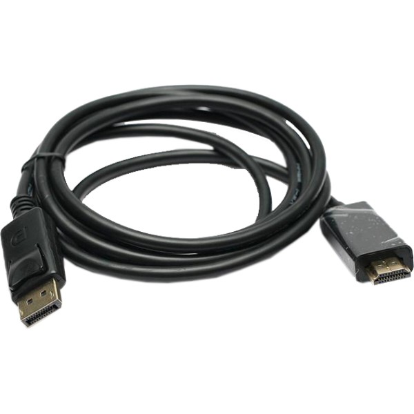 Фото - Кабель HDMI PowerPlant DisplayPort-HDMI 1.8m Black (KD00AS1237)