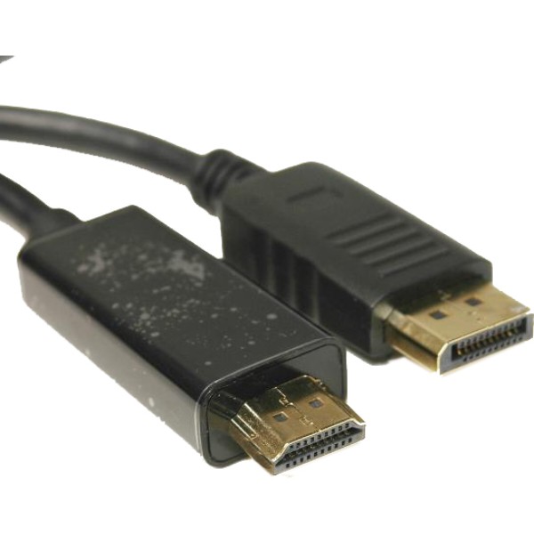 Фото - Кабель HDMI PowerPlant DisplayPort-HDMI v1.4 1.8m Black (KD00AS1278)