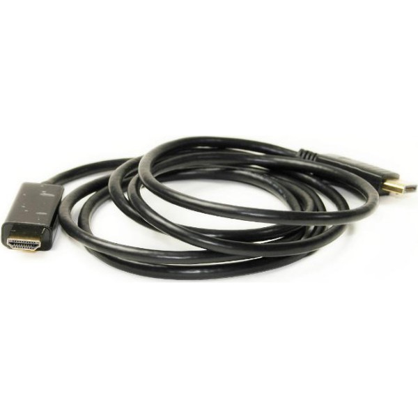 Фото - Кабель HDMI PowerPlant DisplayPort-HDMI v1.4 1.8m Black (KD00AS1278)