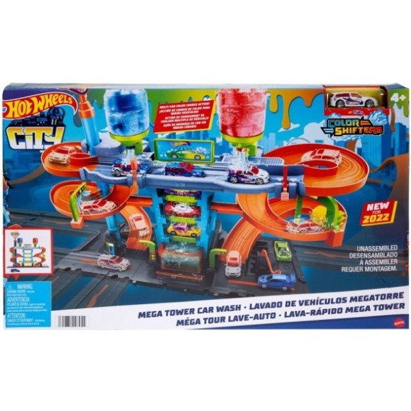 Фото - Ігровий набір Hot Wheels "Автомийка: Мегавежа" (HDP05)