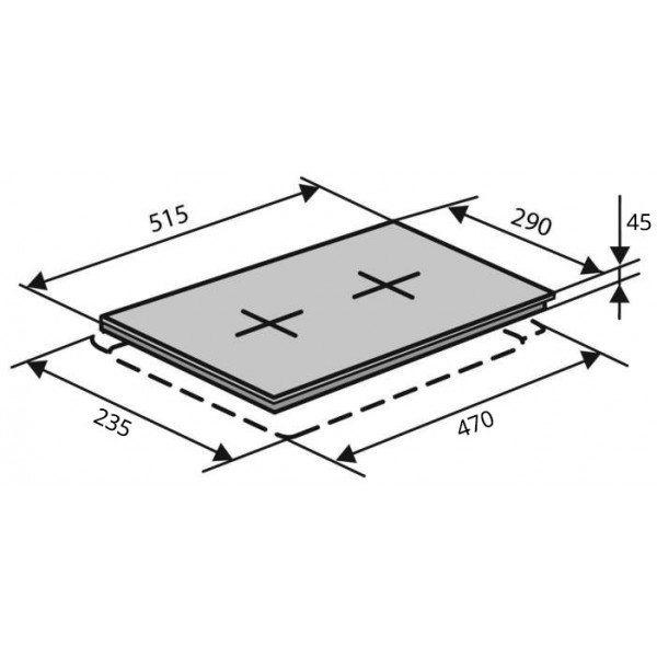 Фото - Варочная панель Domino Ventolux HE302 (INOX) 3