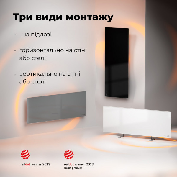 Фото - Уцінка - Конвектор AENO Premium Eco Smart GH4S LED Black (AGH0004S)