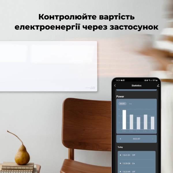 Фото - Конвектор AENO Premium Eco Smart GH3S LED White (AGH0003S)