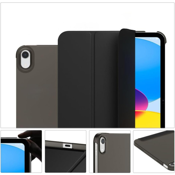 Фото - Чохол для планшета Becover Tri Fold Hard for Apple iPad 10.9" (2022/2024)/iPad (А16) 2025 11" Black (712983)