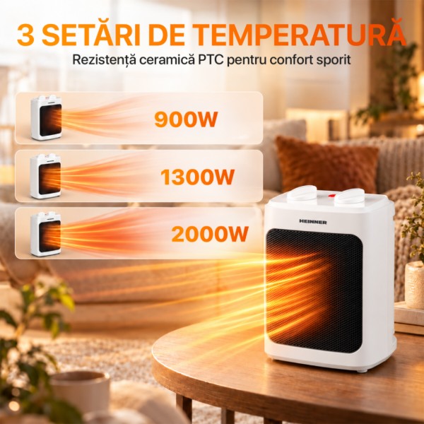Фото - Тепловентилятор Heinner HCH-M20WH