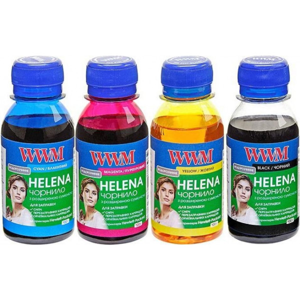 Фото - Чорнило WWM HP Universal Helena HP № 21,27,54,56,121,122,129,130,131,132,140,901 B/C/M/Y (HELENA.SET-2)