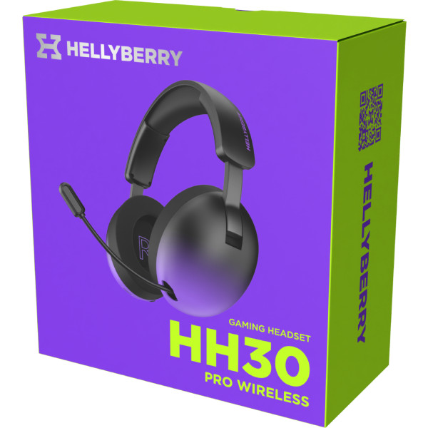 Фото - Гарнітура бездротова ігрова Hator Hellyberry HH30 PRO wireless (HH30_PRO_wireless_BV) black-violet gradient