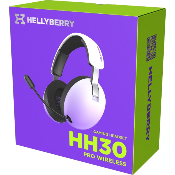 Фото - Гарнітура бездротова ігрова Hator Hellyberry HH30 PRO wireless (HH30_PRO_wireless_WV) white-violet gradient