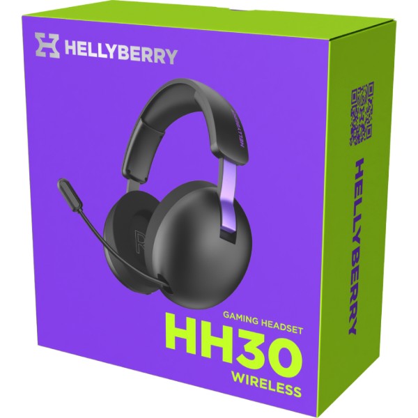 Фото - Гарнітура бездротова ігрова Hator Hellyberry HH30 wireless (HH30_wireless_BV) black-violet