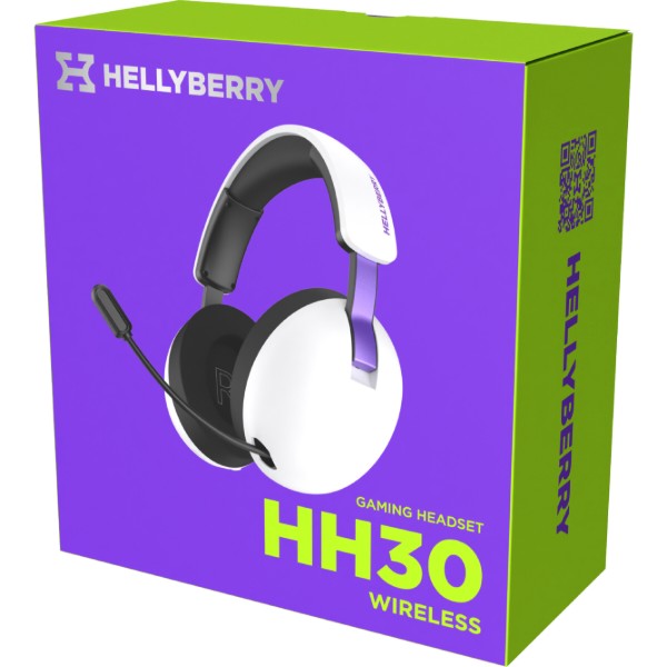 Фото - Гарнітура бездротова ігрова Hator Hellyberry HH30 wireless (HH30_wireless_WV) white-violet