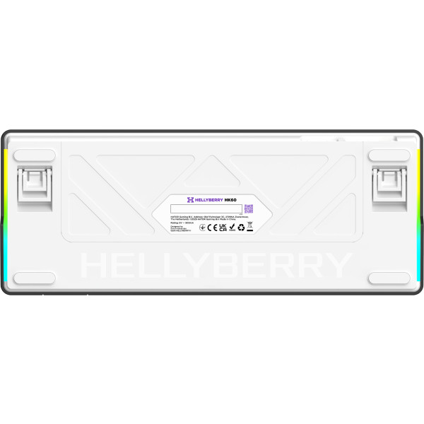 Фото - Клавіатура дротова ігрова Hator Hellyberry HK60 White-Violet (HK60)