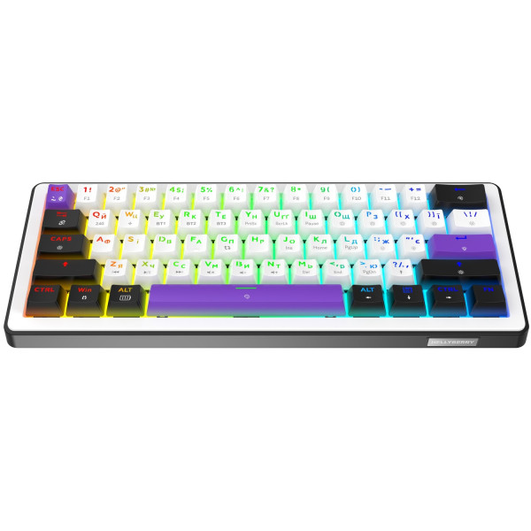 Фото - Клавиатура беспроводная игровая Hator Hellyberry HK60 wireless White-Violet (HK60_wireless)