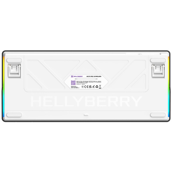 Фото - Клавиатура беспроводная игровая Hator Hellyberry HK75 РRO wireless White-Violet (HK75_PRO_wireless)