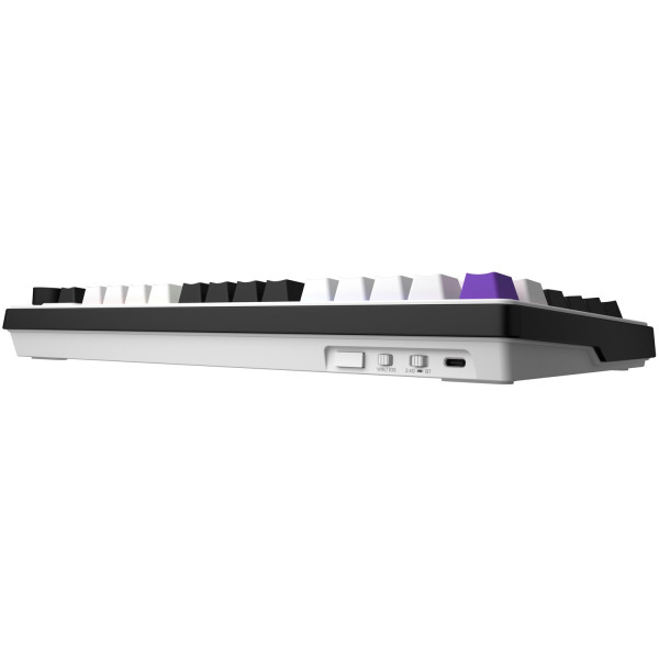 Фото - Клавиатура беспроводная игровая Hator Hellyberry HK75 wireless White-Violet (HK75_wireless)