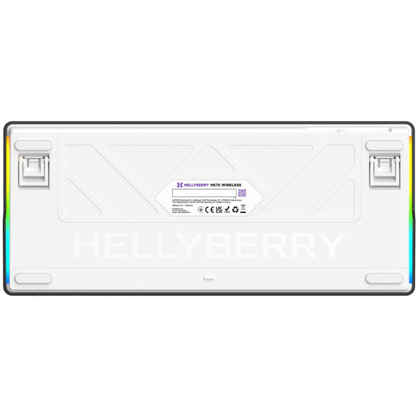 Фото - Клавиатура беспроводная игровая Hator Hellyberry HK75 wireless White-Violet (HK75_wireless)