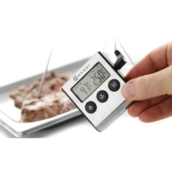Фото - Термометр для страв Hendi з таймером (271346)