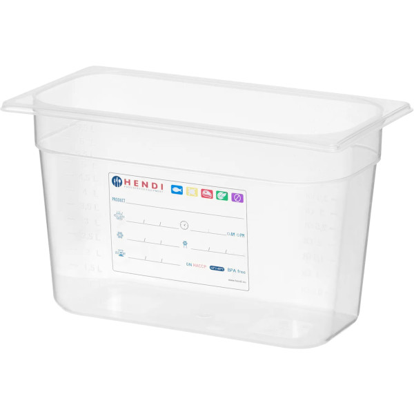 Фото - Ємність для зберігання Hendi HACCP GN 1/3 (H)65 мм (880289PG)