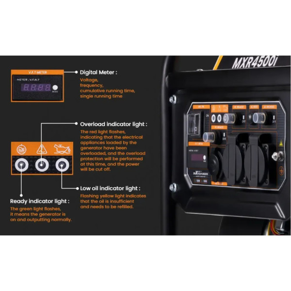 Фото - Генератор бензиновый MaXpeedingRods MXR4500i