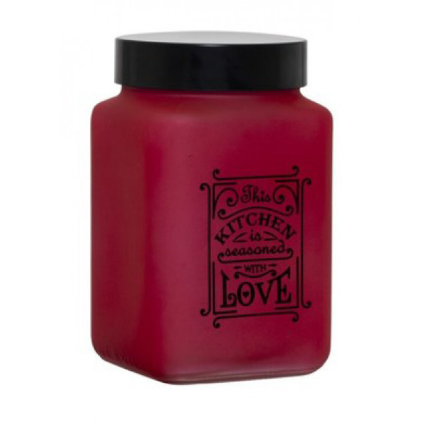 Фото - Ємність для сипучих Herevin Kitchen Red Mat 1,5 л (147015-121)