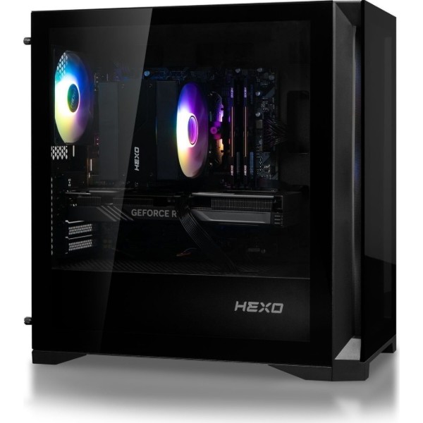 Фото - Системний блок HEXO Gaming TwinFront Pro (HGP-B850TF7700N507-D532S1TBK) Black