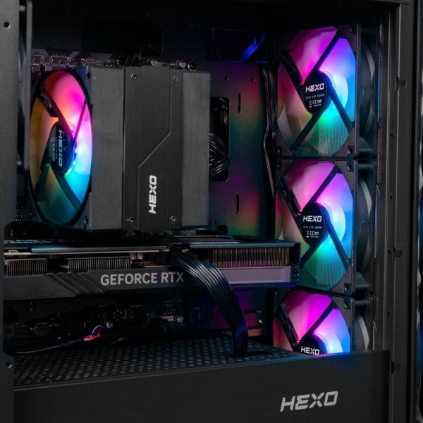 Фото - Системний блок HEXO Gaming TwinFront Pro (HGP-B850TF7700N508-D532S1TBK) Black