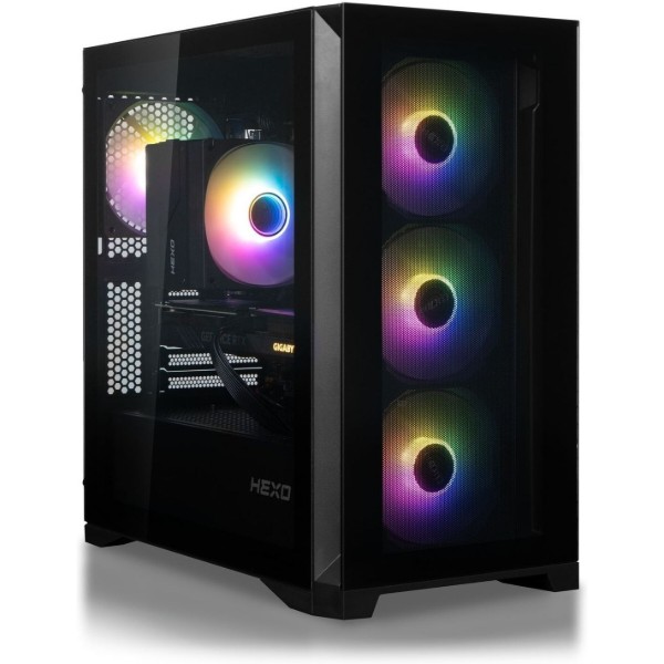 Фото - Системний блок HEXO Gaming TwinFront Pro+ (HGP-GTF570XN5070-D432S1TBK) Black