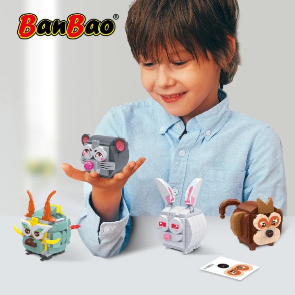 Фото - Пластиковый конструктор Banbao "Знаки зодиака" (79 элм.) Лошадь (ET802-7)