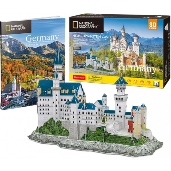 Фото - 3D пазлы Cubic Fun National Geographic "Замок Нойшванштайн" (DS0990h)