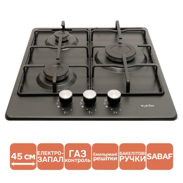 Фото - Варочная панель газовая Ventolux HG430-B3 S (AN)