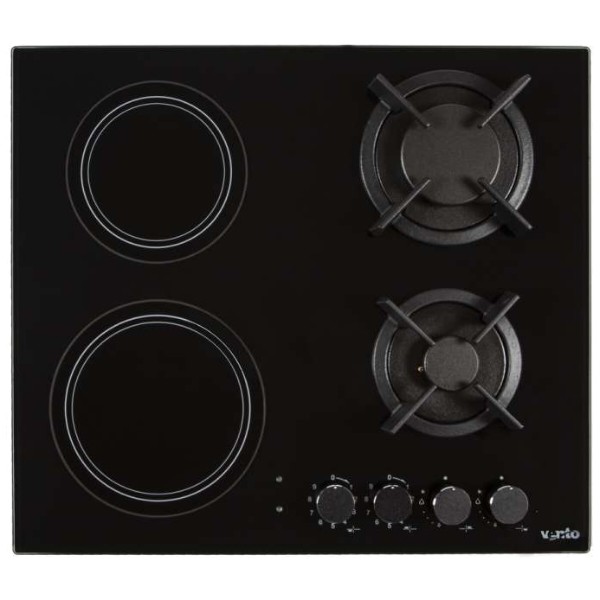 Фото - Варильна поверхня газова Ventolux HG622 B9G RCS (BK)
