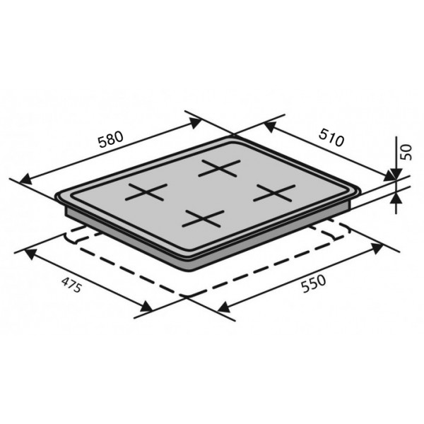 Фото - Варочная панель газовая Ventolux HG640 B2 CS (AN)