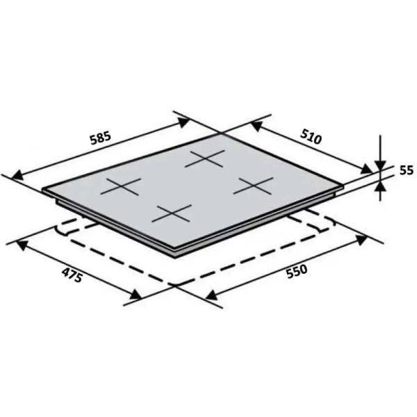 Фото - Варочная панель газовая Ventolux HG L8G CEST (MBG)