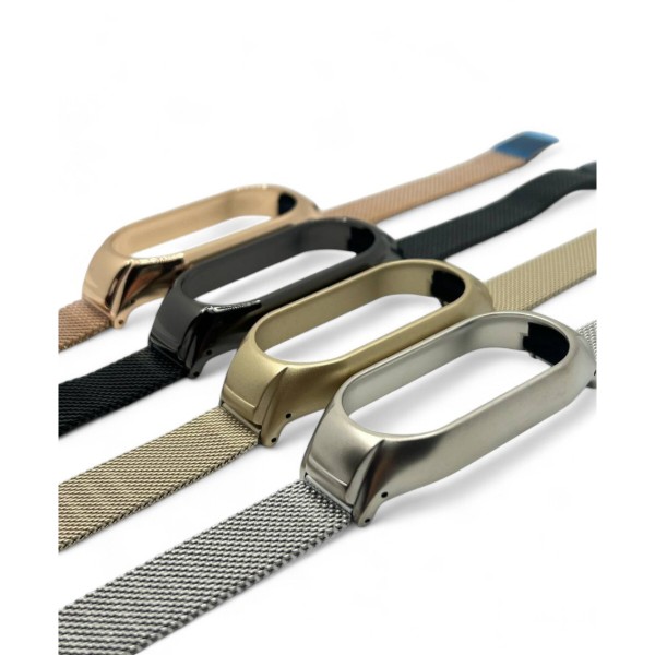 Фото - Ремешок для фитнес-браслета BeCover Metal for Xiaomi Mi Smart Band 9 Rose Gold (711981)