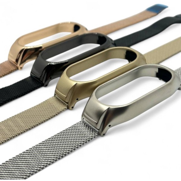 Фото - Ремінець для фітнес-браслета BeCover Metal for Xiaomi Mi Smart Band 9 Gold (711980)