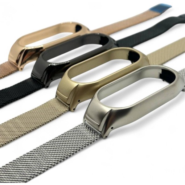 Фото - Ремінець для фітнес-браслета BeCover Metal for Xiaomi Mi Smart Band 9 Black (711978)
