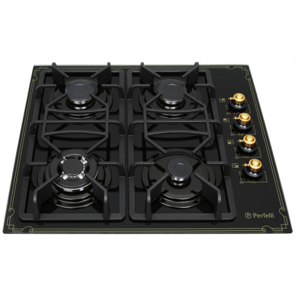 Фото - Варочная панель газовая Perfelli HGG 61724 BL ANTIQUE