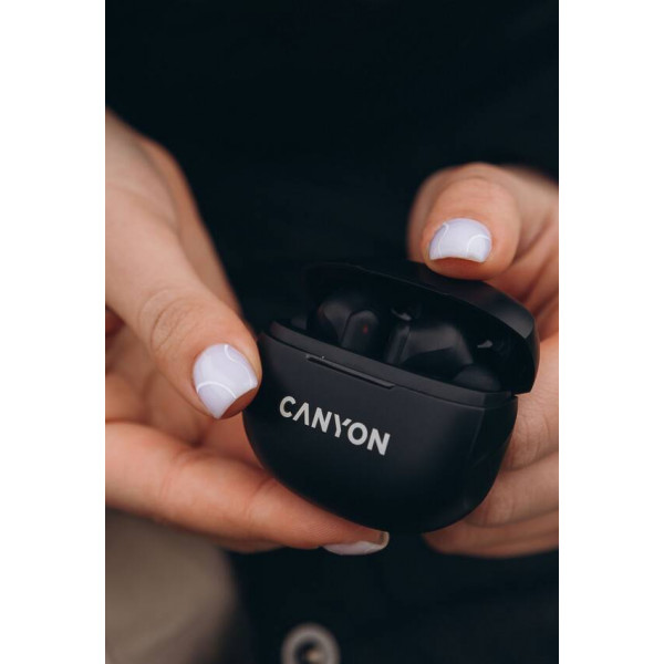 Фото - Наушники вкладыши беспроводные TWS Canyon TWS-8 (CNS-TWS8B) Black