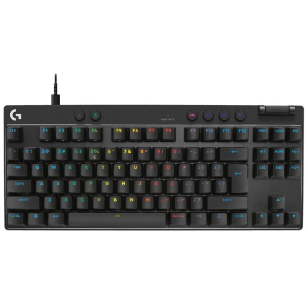 Фото - Клавиатура проводная игровая Logitech G PRO X TKL RAPID Black LINEAR (920-013233)