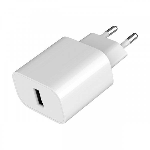 Фото - Мережевий зарядний пристрій Gembird Мережевий ЗП, 1 USB-A 5V/2.4A (12W), білий