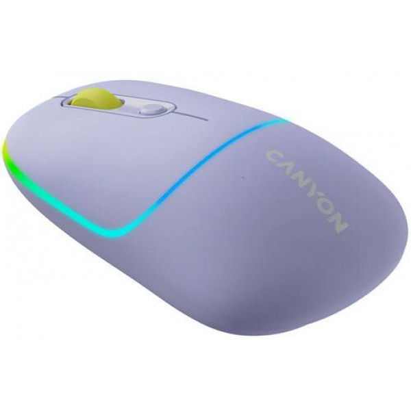 Фото - Миша бездротова Canyon MW-22 Dual Band RGB Wireless Mountain Lavender (CNS-CMSW22ML)
